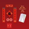 Paquete de Regalo de Coplas de Año Nuevo Bolsa de la Suerte Neutra Hecha a Mano Artículos de Año Nuevo para Oficina Caja de Bendiciones Adhesivo Portátil para Puerta Combinación de Sobres Rojos Entrega