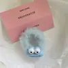 Elástico de Borracha Infantil Kuromi Fofo Alta Elasticidade Sanrio Não Machuca o Cabelo Faixa de Cabeça para Bebê Faixa de Cabelo Corda Colorida