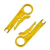 Ferramentas de Hardware Fangbei Faca para Descascar Fios de Cabo Lâmina Curva Lâmina Reta Pequena Faca Amarela Faca Isolada para Eletricista Faca para Descascar Cabo de Rede
