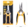 Deli Tools 7 pulgadas Tijera Electrónica para Cables Eléctricos Tijera Eléctrica Multifuncional Tijeras para Lámina de Aluminio Hierro DL2907