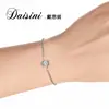 Nueva joyería de plata S925 con diamantes Daisini, simple europea y americana, geométrica, adelgazante, pulsera ajustable