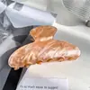 Pinza para el Cabello de Acrílico Transfronteriza para Mujer, Pinza Versátil Estilo Coreano, Color Gelatina, Sensación de Gama Alta, Pinza Tiburón para Peinar el Cabello, Color Gelatina Grande