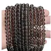 Pedras soltas de obsidiana de gelo de alta qualidade natural contas redondas de obsidiana de gelo pulseira DIY acessórios de pulseira atacado