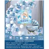 Ins Juego de Globos para Decoración de Cumpleaños Niños Niñas Fiesta de Cumpleaños de Bebé Accesorios para Disfrazar Escena