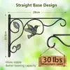 Gancho Transfronteiriço para Alimentador de Pássaros Externo, Gancho para Cesta de Flores Suspensa, Suporte de Suspensão de Parede para Sino de Vento Externo e Cesta de Flores