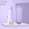 Guarda-chuva Dobrável de Cinco Dobras com 8 Varetas para Proteção Solar, Guarda-chuva de Bolso tipo Cápsula, Guarda-chuva Dobrável com Revestimento Preto para Sol, Guarda-sol Pequeno Transparente, Guarda-chuva para Sol e Chuva, Guarda-chuva Promocional