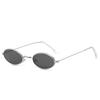 Gafas de sol de metal de montura pequeña de moda europeas y americanas, gafas de sol retro de montura ovalada, gafas de sol de moda para comercio exterior marino