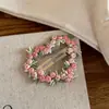 Pinza para el pelo BB con bordado de flor de atardecer rosa, pasador, ambiente dulce, corazón de niña, pinza lateral, pinza para flequillo, pinza para el pelo