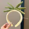 Diadema de Felpa Color Café Original y Linda para Mujer, Nuevo Modelo 2025, Diadema de Oso para Fotos de Fiesta, Accesorio para el Cabello de Diadema Ambiental