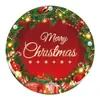 Tema de Árbol de Navidad Fiesta de Navidad Plato de Papel Desechable Decoración Festiva para Fiesta Plato de Papel Vaso de Papel Arreglo de Servilletas