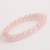 Pulseira de Contas Pretas de Vidro Mais Vendida na Amazon Cross-Border Conjunto Elástico de Yoga Feminino Contas Rosa Cristal Rosa