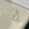 Plata S925 Colgante Individual Transfronterizo Pulsera de Letras DIY Collar Chapado en Oro de 14K Accesorios de Colgantes Simples Compactos