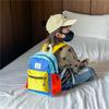 Mochila Ligera Pequeña para Jardín de Niños Estilo Nuevo 2025 Mochila Infantil con Bloques de Color Mochila Pequeña de Lona Moderna y Linda para Bebés