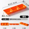 Vajilla de Melamina Kaiba Imitación Porcelana Comercial Creativa Plato de Tres Compartimentos para Sabores Restaurante de Hot Pot Rectangular Plato para Salsa de Soja y Condimentos de Chile