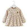 Delantal infantil, babero de manga larga para comer, bata impermeable y resistente a las manchas para bebés niñas, vestido tipo bata de pana para bebé, ropa protectora
