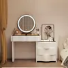 2026 Nuevo Tocador de Madera Maciza Dormitorio Simple Moderno Pequeño Estilo Crema Mesita de Noche Mesa de Maquillaje Tocador Gabinete Integrado