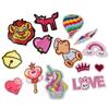 Bordado Yi bordado a máquina sello ropa decoración parche pegatinas bordado tela pegatinas parque de atracciones caricatura bordado logo caricatura linda