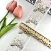 Cinta de Encaje Bordada con Hilo y Cuentas Florales Estilo Étnico de 5.5 cm de Ancho Accesorios para Faldas Dinastía Han Venta al por Mayor
