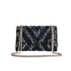 Nuevo Bolso de Noche Perlado de Comercio Exterior, Bolso Cuadrado Pequeño de Moda de Gama Alta con Pedrería, Bolso de Boda de Tres Colores de Alta Calidad