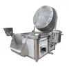 Fábrica de alimentos cozidos Loja de Tofu equipamento de fritura tofu frito panela de fritura de bolhas máquina de fritura de canto crocante de tofu de peixe 200kg