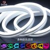 Tira de Luz de Neón LED Flexible Transfronteriza 5.12m Bajo Voltaje V Impermeable Decorativa Solar Neón Tira de Luz de Atmósfera