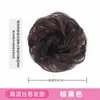 Real Hair Ball Head Full Real Hair Wig Anel de Cabelo Feminino Anel de Cabelo Saco de Peruca Natural Flower Bud Disc Hair Fake Ball Head