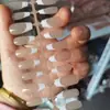 Unhas Vestíveis de Tamanho para Manicure, Unhas Prontas, Unhas Pré-Fabricadas, Unhas Blush, 30 Adesivos, Unhas Postiças Feitas à Mão, Unhas de Selagem