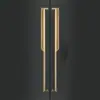 Manija de Puerta Antigua China Manija de Puerta de Cristal Manija de Acero Inoxidable Manija de Puerta Corredera de Doble Apertura para Villa Lista para la Venta