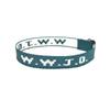 WWJD/WWJD pulsera de muñeca con estampado jacquard de letras, pulsera de muñeca deportiva unisex, correa de mano