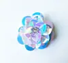Pegatinas de Flor de Lentejuelas Decorativas para Tela, Accesorios de Cuentas, Bolsos, Zapatos y Sombreros, Cuentas Sueltas, Parches para Ropa, Calcomanías, Hecho a Mano para DIY