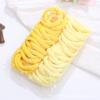 2021 nuevo color a juego anillo de toalla banda de goma de color sin costuras anillo para el cabello cuerda para el cabello versión coreana de 50 por paquete