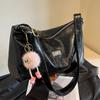 Bolsa Tote Feminina de Luxo com Grande Capacidade para Outono e Inverno, Pode Ser Usada na Transversal, Nova Bolsa de Ombro Plissada Versátil Vintage 2026