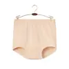 Ropa interior de color liso para mujeres de mediana edad y mayores, de cintura alta, tiro profundo, tallas grandes, calzones de abuela, shorts de señora mayor