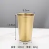 Copo de Água de Camada Única em Aço Inoxidável 304, Copo para Cerveja, Suco e Bebidas Geladas, Copo de Camada Única para Crianças do Jardim de Infância com Logo