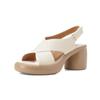 Sandalias de Hada con Plataforma de Tacón Grueso y Punta Abierta para Mujer, Nuevas de Verano 2026, de Tacón Alto, Impermeables, Versátiles, Punta Redonda, Estilo Romano