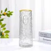 Vaso de Flor de Rede Estilo Ins, Vaso Vermelho Congelamento Extremo, Vidro de Geleira, Arranjo de Flores Transparente, Rosas, Flores Frescas, Decoração de Mesa de Jantar da Sala de Estar