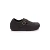 Zapatos Boken de Cuero Suave Versátiles Retro con Plataforma Interna de Piel para Mujer Punta Redonda Suela Gruesa Ropa de Trabajo Cálidos Zapatos de Una Sola Pierna Todo Incluido
