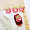 Nuevos Accesorios de Arte para Uñas de Dibujos Animados de Mini Fresas, Lindas Decoraciones Mixtas para Uñas de la Serie de Conejitos y Fresas Tridimensionales