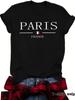 Estação independente Amazon PARIS FRANGE nova gola redonda solta manga curta ebay camiseta casual feminina atacado