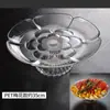 Bandeja de frutas em acrílico, elegante e atraente, adequada para salas de estar, KTVs, bares e uso doméstico; transparente, com um caule alto e um design criativo