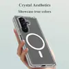Adecuado para la funda del teléfono Samsung Z Fold 7 con atracción magnética, transparencia, delgadez y compatibilidad con la piel LeReach