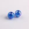 Cuentas Redondas de Orificio Recto Florales de Color Caramelo Explosión de Color DIY Pulsera Cadena para Teléfono Collar Accesorios de Joyería Transparentes con Grietas
