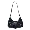 Bolsa de Motocicleta Picante Estilo Americano Retrô, Bolsa de Braço Vintage Unissex Estilo de Rua, Bolsa de Ombro, Bolsa Elegante para o Dia a Dia para Mulheres