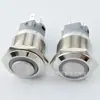 19 mm con Anillo de Luz, Restablecimiento de Cabeza Plana, Interruptor Metálico, 5 Pines, Impermeable, Base para Cable Soldable/de Ensamblaje
