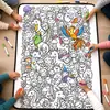 Manta de colorear DIY más vendida transfronteriza para actividades entre padres e hijos