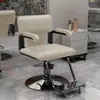 Salón de belleza, diseño minimalista, silla de corte de pelo, altura ajustable, estilo popular, taburete de salón de belleza, para permanentes y coloración de cabello