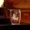 Taza de Ceremonia de Vidrio Engrosado Resistente al Calor, Juego de Té de Alto Boro Silicato, Taza de Ceremonia, Taza Uniforme, Recipiente para Compartir Té