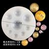 Joyería de resina epoxi cristal caramelo duro yeso molde de silicona 9 cavidades gota de agua semicírculo Comida DIY pastel fondant molde