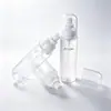 Jieying 120--180ml Botella Spray Blanca para Mascotas Botella de Empaque con Dispensador de Loción Galvanizado Botella de Plástico Transparente