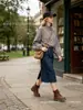 Comercio exterior transfronterizo al por mayor 2026 nueva moda casual versátil europea y americana para mujer chaqueta de cuadros con cuello alto